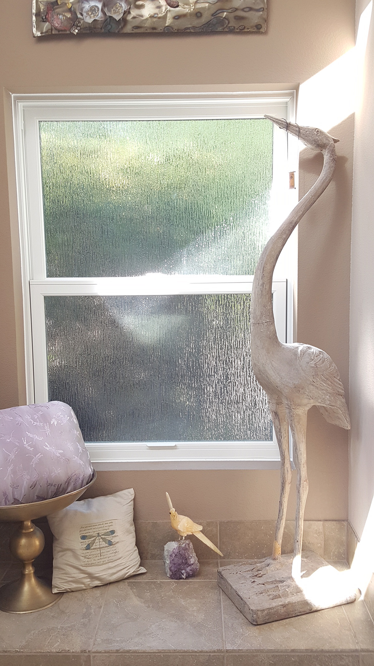 Double Hung with Rain Obscure Glass